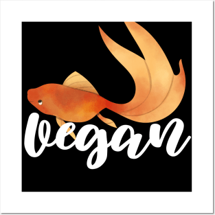 Vegan Fish Posters and Art